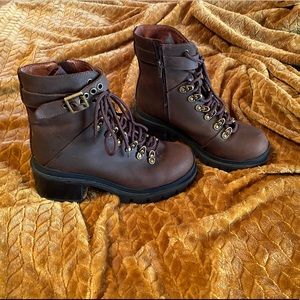 Jeffrey Campbell Czech Combat Boots Brown